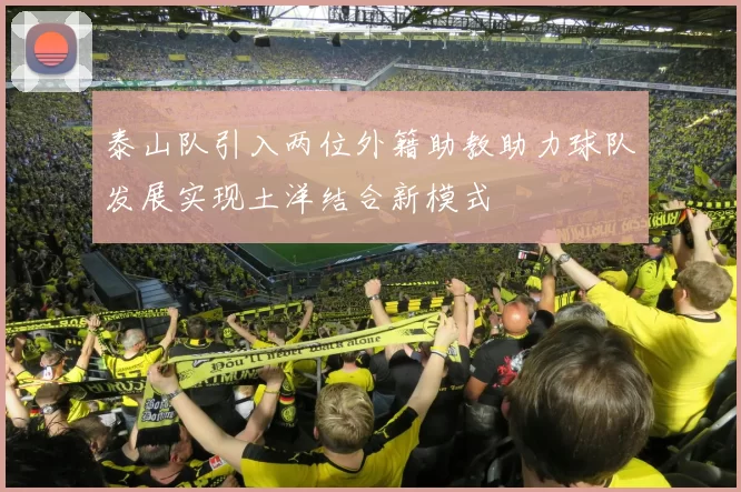 泰山队引入两位外籍助教助力球队发展实现土洋结合新模式